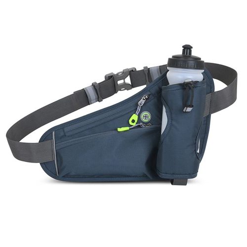 Ceinture De Course - Aqsacokiya - Sac Banane De Sport Etanche Sacoche Running Belt Réglable Pour Voyage,Escalade,Vélo - Gris Foncé