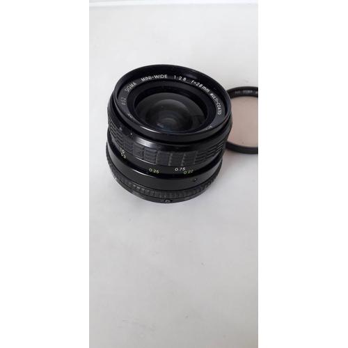 objectif SIGMA MINI-WIDE 28 mm 2.8 macro MC pour PENTAX K