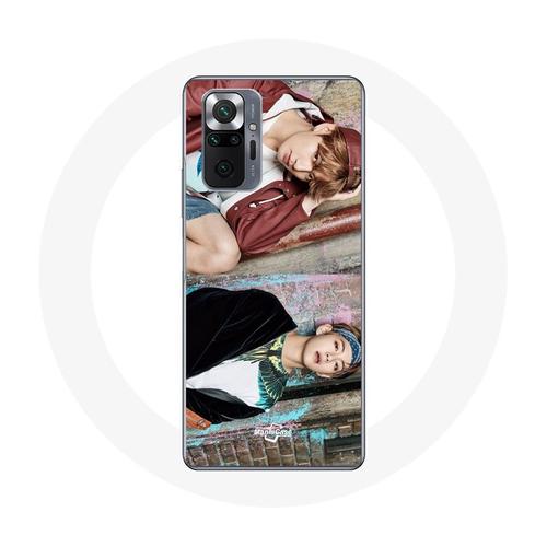 Coque Pour Xiaomi Redmi Note 10 Pro Bts Kim Taehyung Et Jungkook Taekook Teaser Not Today You Never Walk Alone