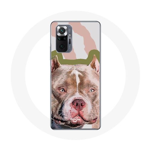 Coque Pour Xiaomi Redmi Note 10 Pro Chien De Pitbull Marron