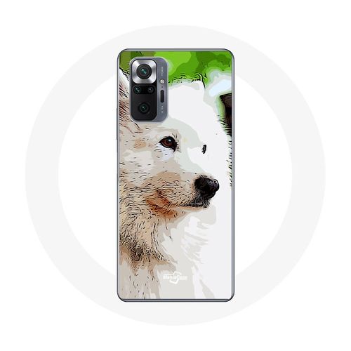 Coque Pour Xiaomi Redmi Note 10 Pro Chien Samoyède Blanc