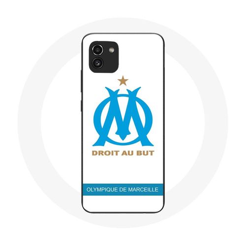 Coque Pour Samsung Galaxy A03 Olympique De Marseille Logo Fond Blanc