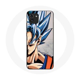Coque Pour Samsung Galaxy A03 Anime Dragon Ball Goku Cheveux Bleu
