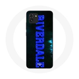 Coque Pour Samsung Galaxy A03 Riverdale Série Logo Bleu