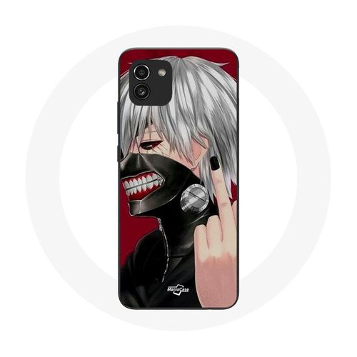 Coque Pour Samsung Galaxy A03 Tokyo Ghoul Kaneki Ken Masque Anime Doigt