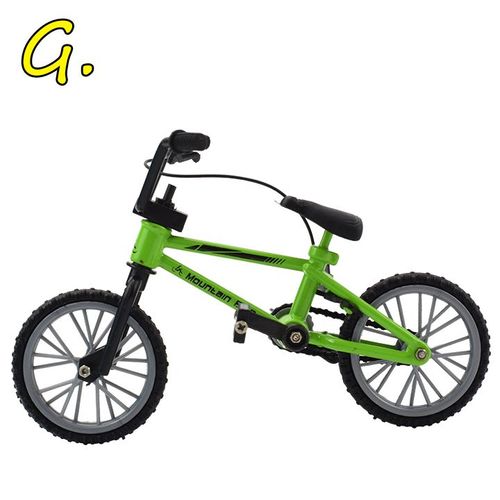 Mini Vélo Bmx À Doigt Pour Garçons,1 Pièce,Avec Corde De Frein,En Alliage,Modèle De Vélo De Montagne Fonctionnel,Jouets,Cadeau Pour Enfants - Type G