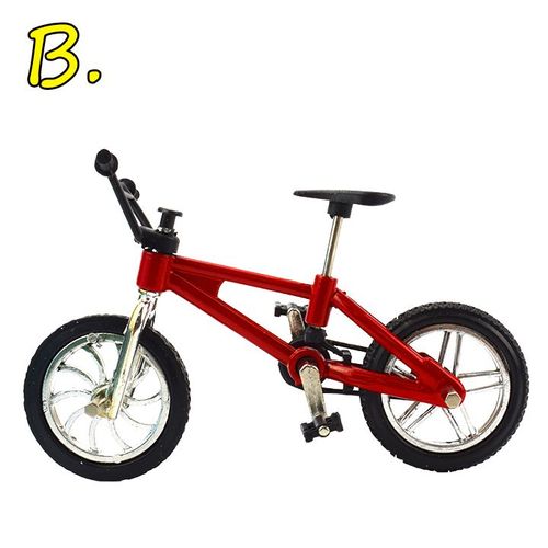 Mini Vélo Bmx À Doigt Pour Garçons,1 Pièce,Avec Corde De Frein,En Alliage,Modèle De Vélo De Montagne Fonctionnel,Jouets,Cadeau Pour Enfants - Type B