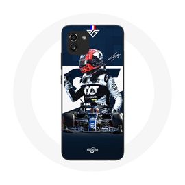 Coque Samsung Galaxy A03 Formule 1 Max Verstappen Pilote Automobile F1 Bleu