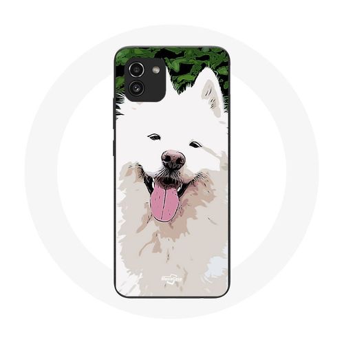 Coque Samsung Galaxy A03 Samoyède Blanc Race De Chiens