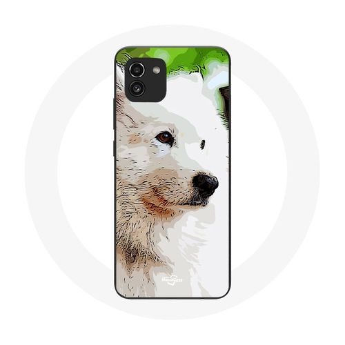 Coque Samsung Galaxy A03 Chien Samoyède Blanc