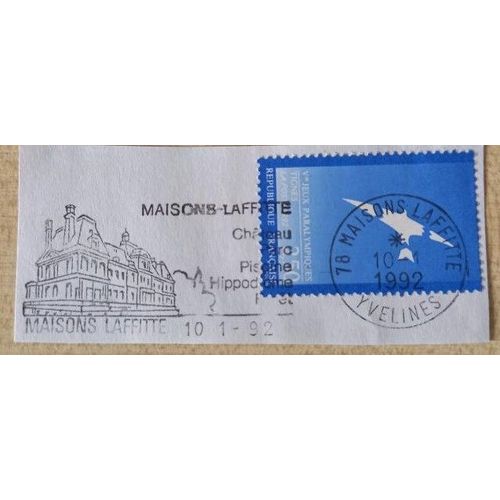 Timbre Oblitéré Le 10 Janvier 1992 À Maisons Laffitte, 5ème Jeux Paralympiques De Tignes, 2,50 Francs.