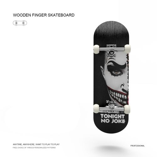 Skateboard À Doigt Professionnel En Bois,Bricolage,Pièces Techniques De Parc,Pont,Support En Métal,Roue À Roulement,Jouets De Table - Type Joker #A