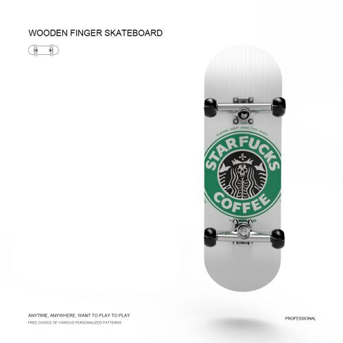 Planches À Roulettes En Bois,Bricolage,Skate Park,Pièces Techniques,Pont,Cascade,Skateboard Professionnel,Support En Métal,Roulement De Roue,Jouets De Table - Type Coffee