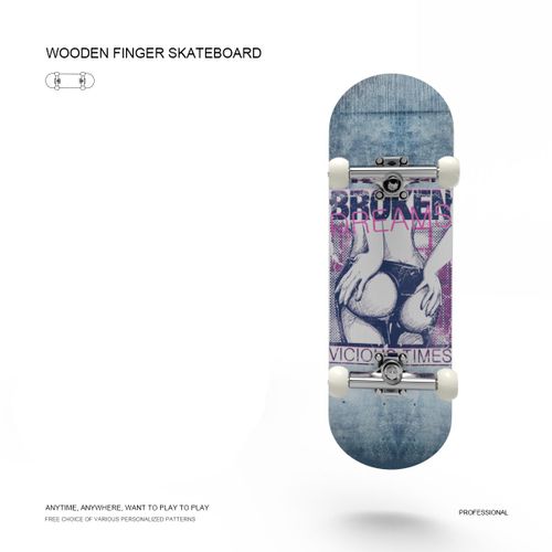 Planches À Roulettes En Bois,Bricolage,Skate Park,Pièces Techniques,Pont,Cascade,Skateboard Professionnel,Support En Métal,Roulement De Roue,Jouets De Table - Type Sexy