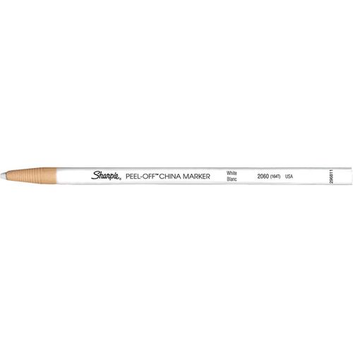Sharpie Marqueur Polyvalent China Marker Peel Off Pointe Fine 2 Mm Blanc