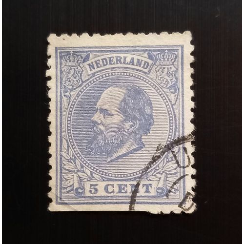 Timbre Pays Bas 1872 -1888 King William Iii Of The Netherlands – Modèle: Herman Ten Kate