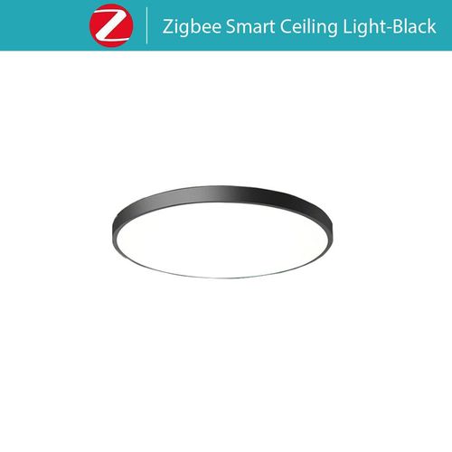 Plafonnier Led Intelligent Tuya Zigbee 3.0,Wifi,Rgbcw,Lampe De Plafond Pour Salon,Décoration De La Maison,Lampe Intelligente Pour Alexa,Google Home - Type Zigbee Black Ceiling