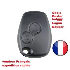 Coque de Cle Plip compatible DACIA Sandero Duster Lodgy Logan Dokker / 2  boutons