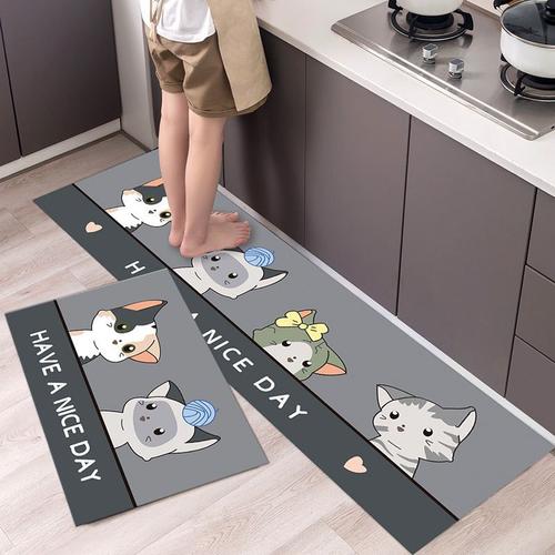 Tapis de cuisine antidérapant avec dessin