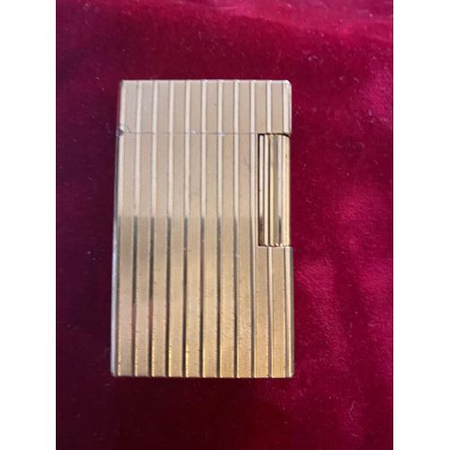 Briquet Dupont Plaque Or