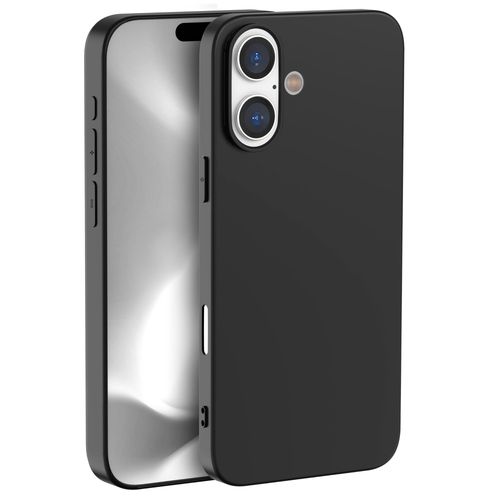 Coque Noir Pour Iphone 16 Plus - Silicone Gel Tpu Protection Souple Ultra Mince Phonillico®