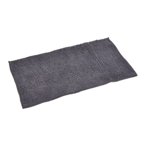 Paris Prix - Tapis De Bain Microfibre "Sweety" 45x75cm Anthracite