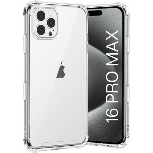 Coque Pour Iphone 16 Pro Max - Antichoc Protection Silicone Souple Transparent Phonillico®