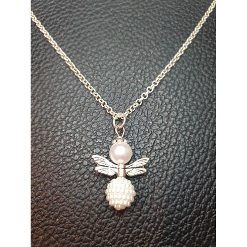 Collier Fantaisie "Ange" Argenté