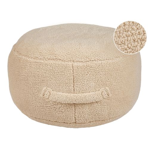 Pouf Adlana Beige Tissu