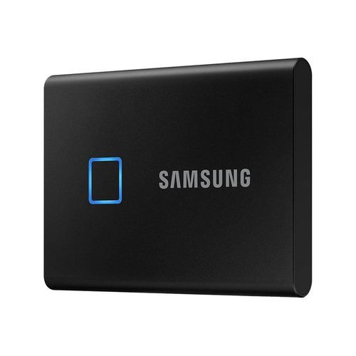 Samsung T7 Touch MU-PC1T0K - SSD - chiffré - 1 To - externe (portable) - USB 3.2 Gen 2 (USB-C connecteur) - AES 256 bits - noir