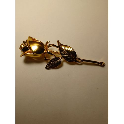 Broche Lancome, Rose Doré