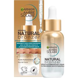 Garnier Ambre Solaire - Sérum Autobronzant Visage Hydratant - Hâle Progressif 