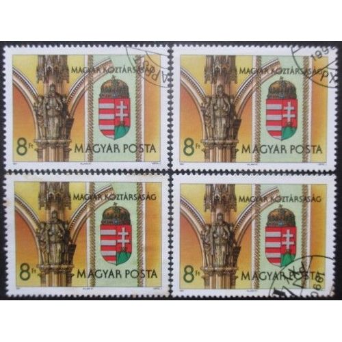 Hongrie N°3284 X 4 Oblitéré