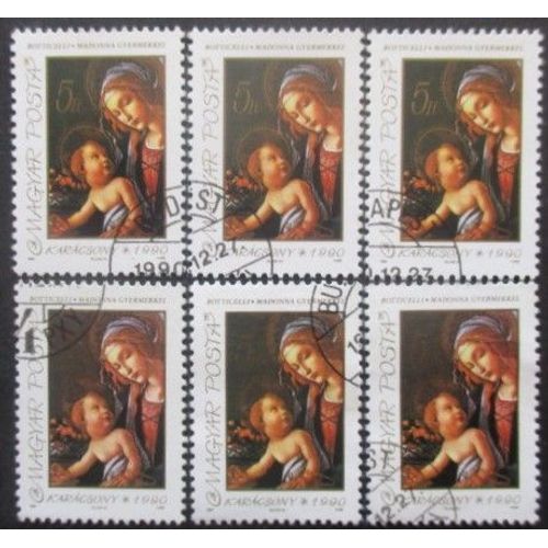 Hongrie N°3301 X 6 Oblitéré