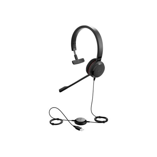 Jabra Evolve 30 II UC Mono - Micro-casque - sur-oreille - filaire - jack 3,5mm