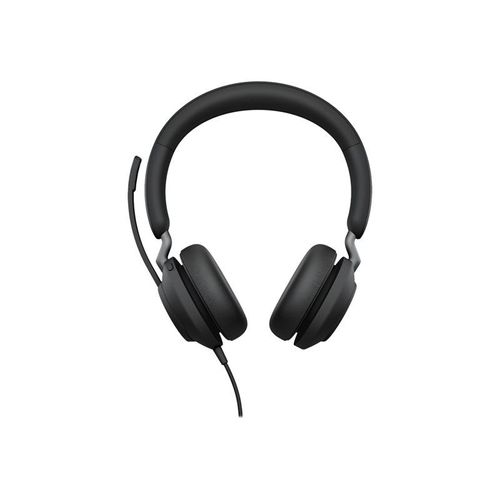 Jabra Evolve2 40 SE UC Stereo - Micro-casque - sur-oreille - filaire - USB-A - isolation acoustique - Optimisé pour la CU
