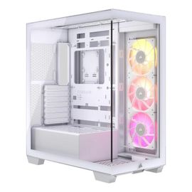 Boitier PC Moyen Tour E-ATX Corsair iCue Link 3500X RGB avec panneaux vitrés - Blanc