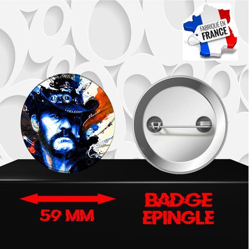 Badge À Épingle 59 Mm Groupe Rock Motorhead 348