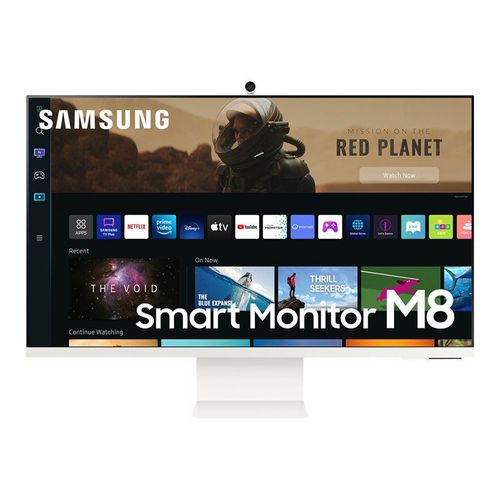 Samsung S32BM801UU - M80B Series - écran LED - Intelligent - 32" - 3840 x 2160 4K @ 60 Hz - VA - 400 cd/m² - 3000:1 - HDR10, HDR10+ - 4 ms - Micro HDMI, 2xUSB-C - haut-parleurs - blanc chaud