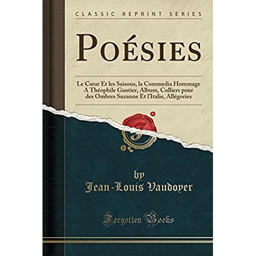 Vaudoyer, J: Poésies