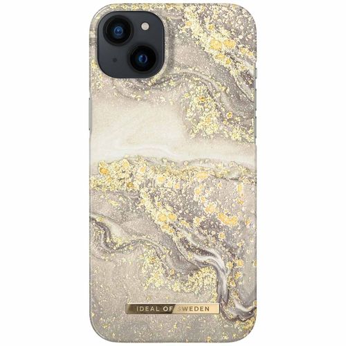 Ideal Of Sweden Coque Fashion Iphone 14 Plus Sparkle Greige Marble