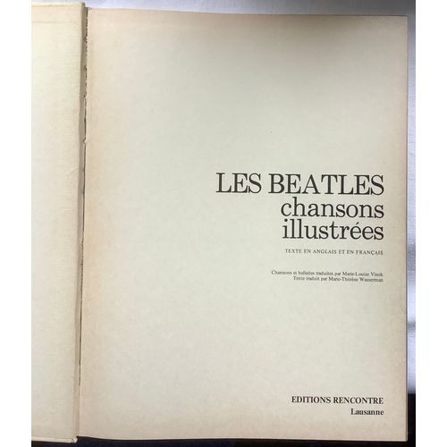 Les Beatles : Livre-Show Des Chansons Illustrées