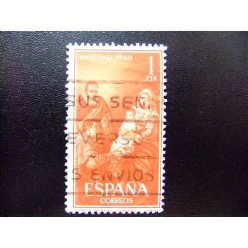30 Espagne 1960 / Noël / Edifil1325 Fu Yvert 1002 Fu