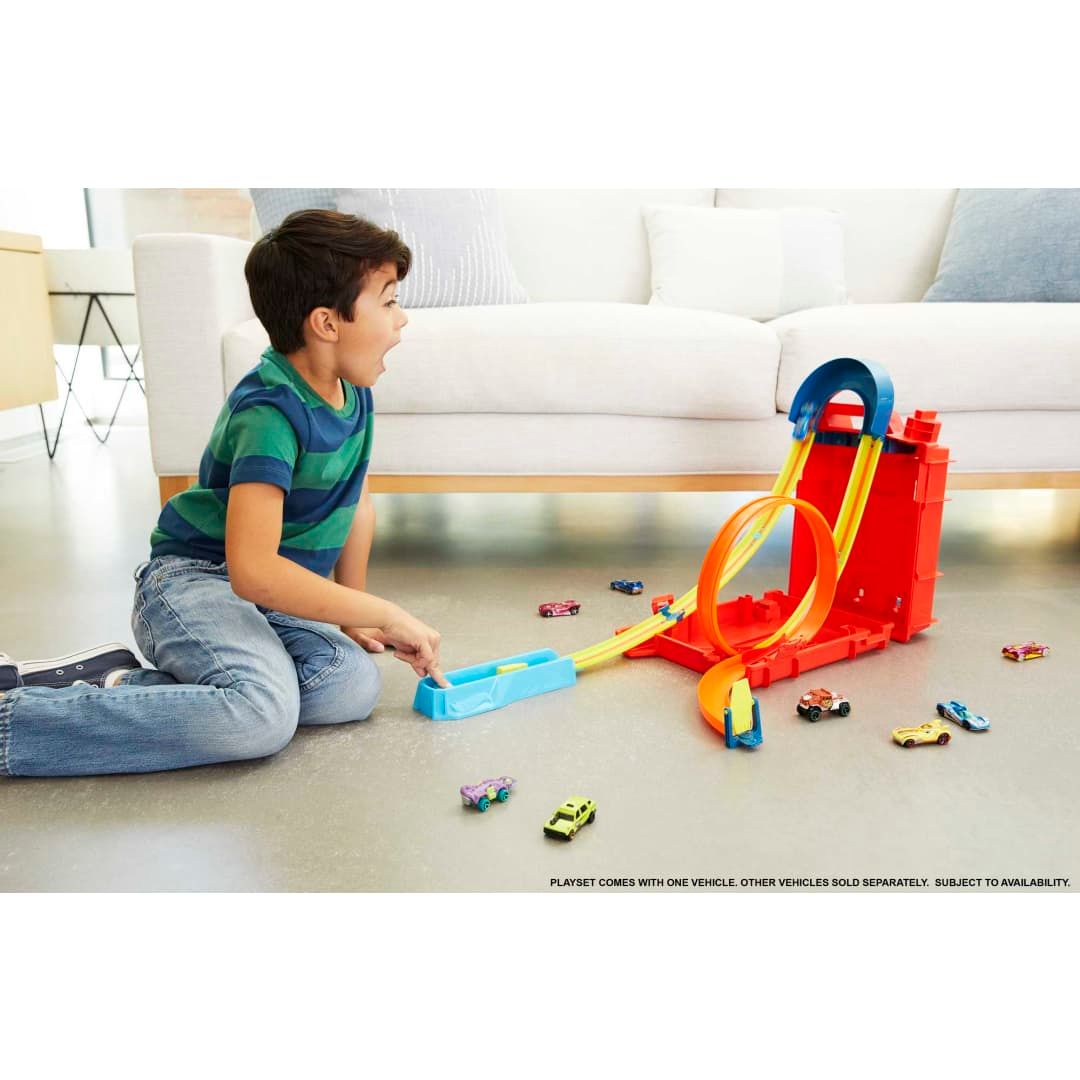 Hot Wheels - Track Builder Unlimited - Coffret Cascades Bidon D'essence - 2