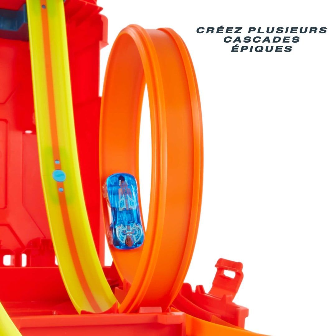 Hot Wheels - Track Builder Unlimited - Coffret Cascades Bidon D'essence - 4