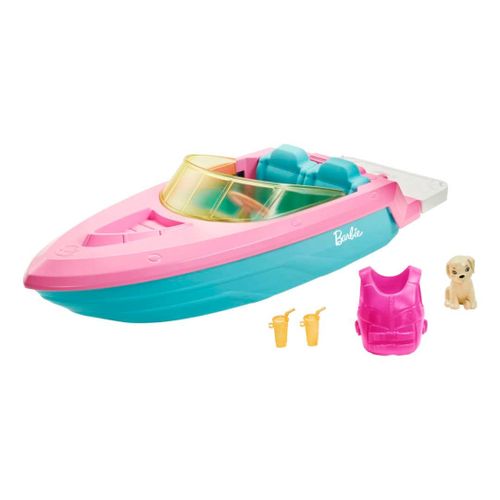 Barbie-Hors-Bord De Barbie-3 Poupées Avec Chiot Et Accessoires
