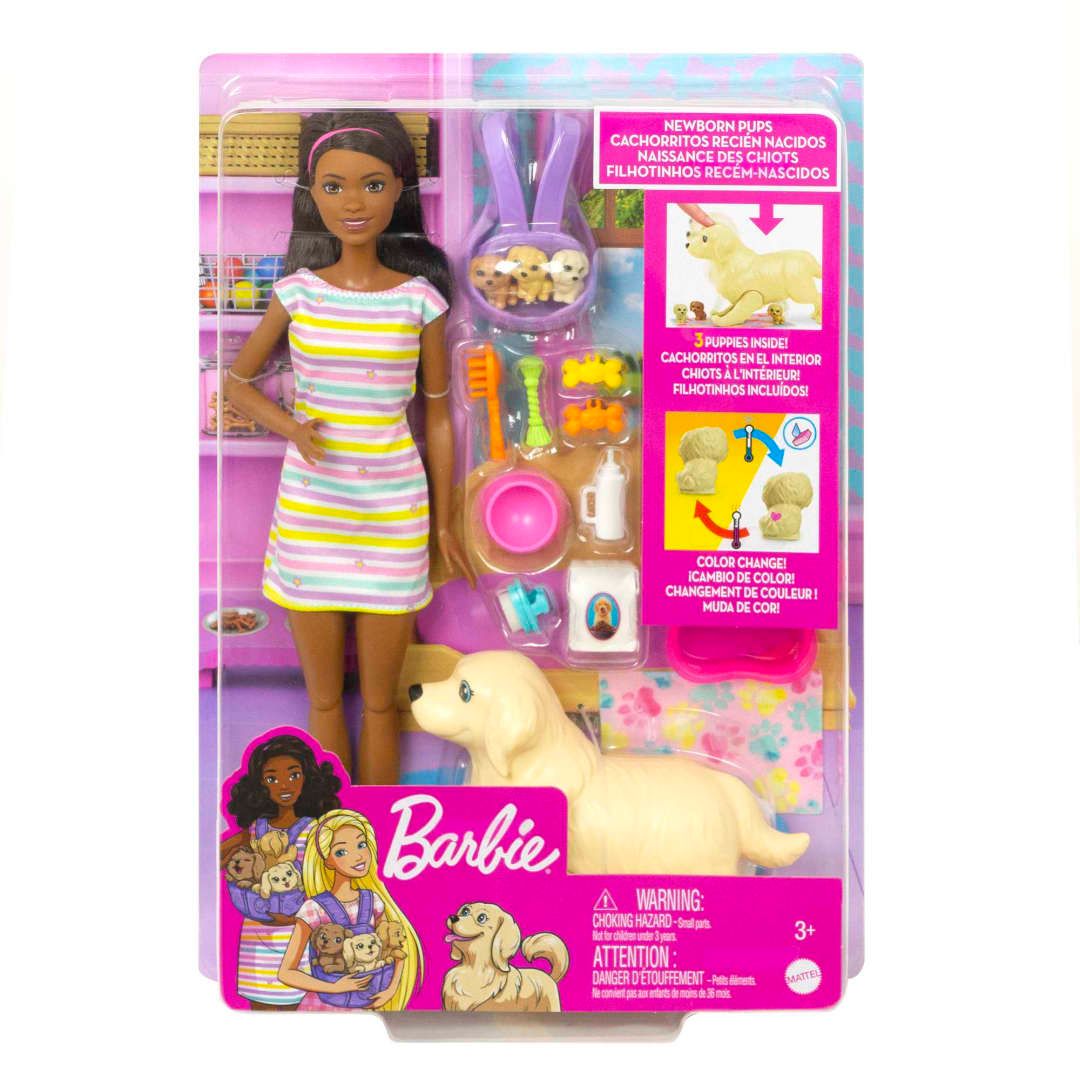 Barbie-Naissance Des Chiots, Poup�e Barbie, Animaux Et Accessoires - 6