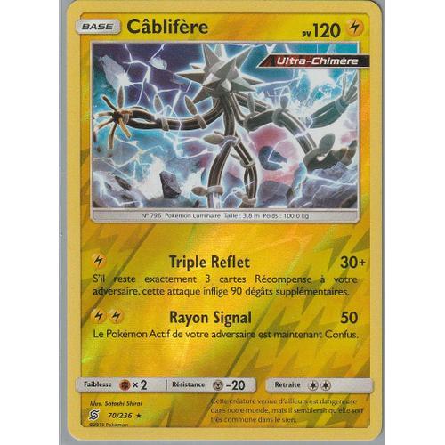 Carte Pokemon - Cablifere - 70/236 - Holo-Reverse - Sl11 Harmonie Des Esprits -