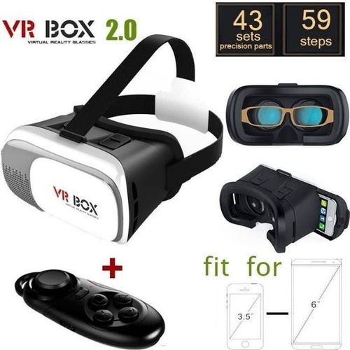 Lunettes virtuelles VR portant une lentille ultra-claire de jeu de poursuite de film Google 3D virtuel de téléphone portable