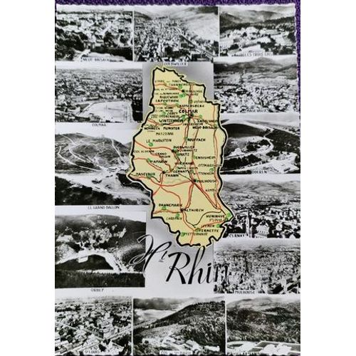 Carte Postale Ancienne Département Du Haut Rhin